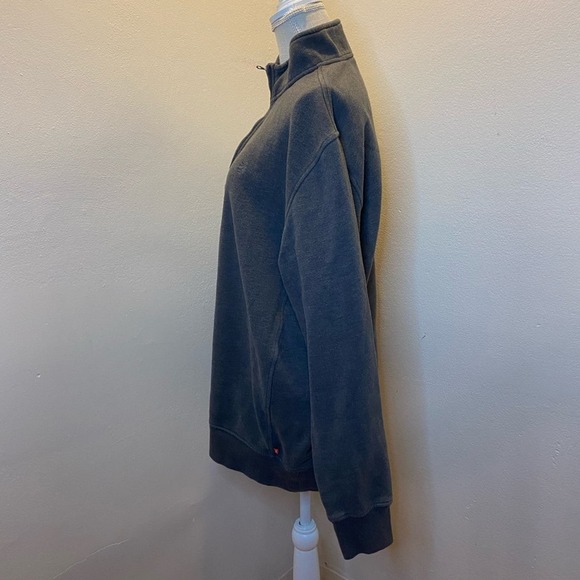 Izod Gray 1/4 Zip Sweatshirt - Picture 3 of 8